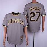 Pirates 23 Kent Tekulve Gray Cooperstown Collection Cool Base Jersey Dzhi,baseball caps,new era cap wholesale,wholesale hats